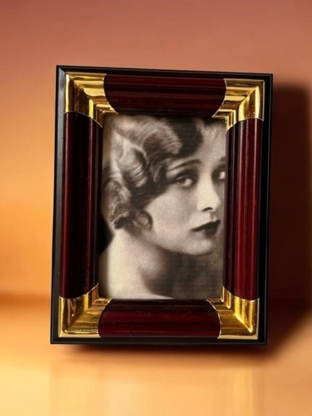 Vintage Photo Picture Frame Frames Freestanding 4.3”x3.5”